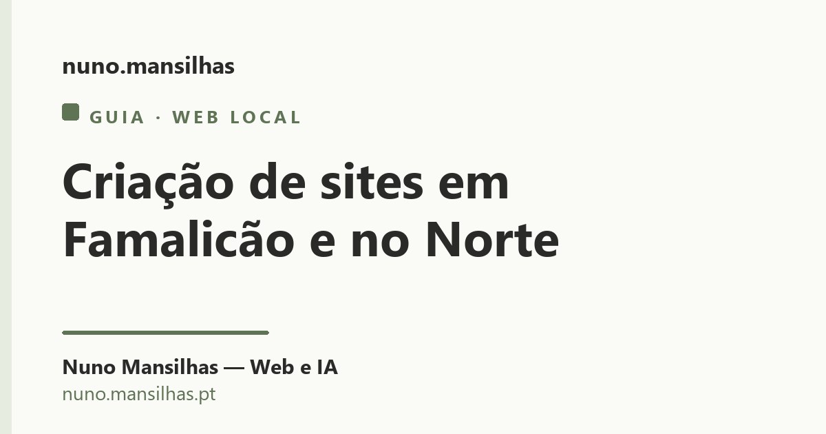 Criação de Sites em Vila Nova de Famalicão e no Norte